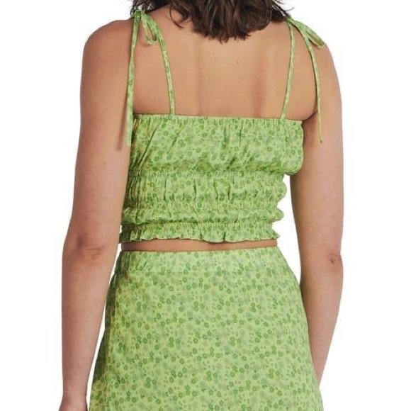 Charlie Holiday Green Smock Tank Top - Picture 2 of 2